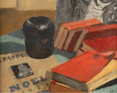Still life with books