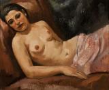 Reclining Woman with Pink Cloth