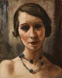 Woman with Blue Necklace