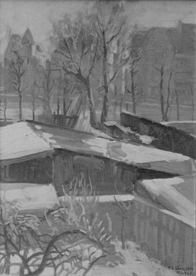 Paysage hivernal, Munich
