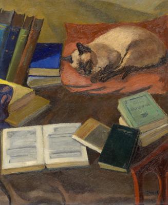 Still Life with Cat