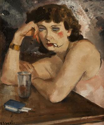 Femme  la cigarette IV