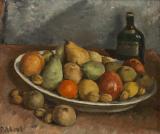 Nature morte aux fruits et � la bouteille