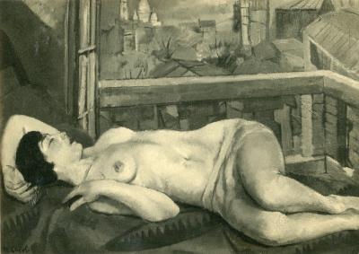 Nude in front of Monmartre I